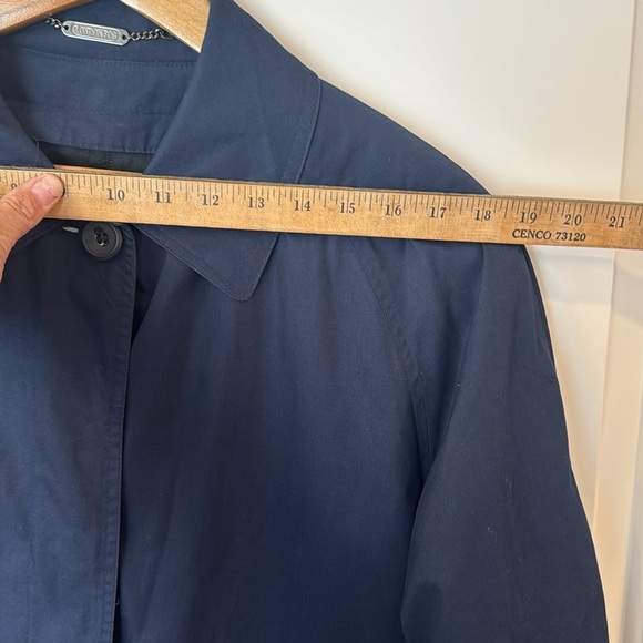 London Fog Coat Reg M size navy blue Button Front Removable Liner jacket - Picture 15 of 16